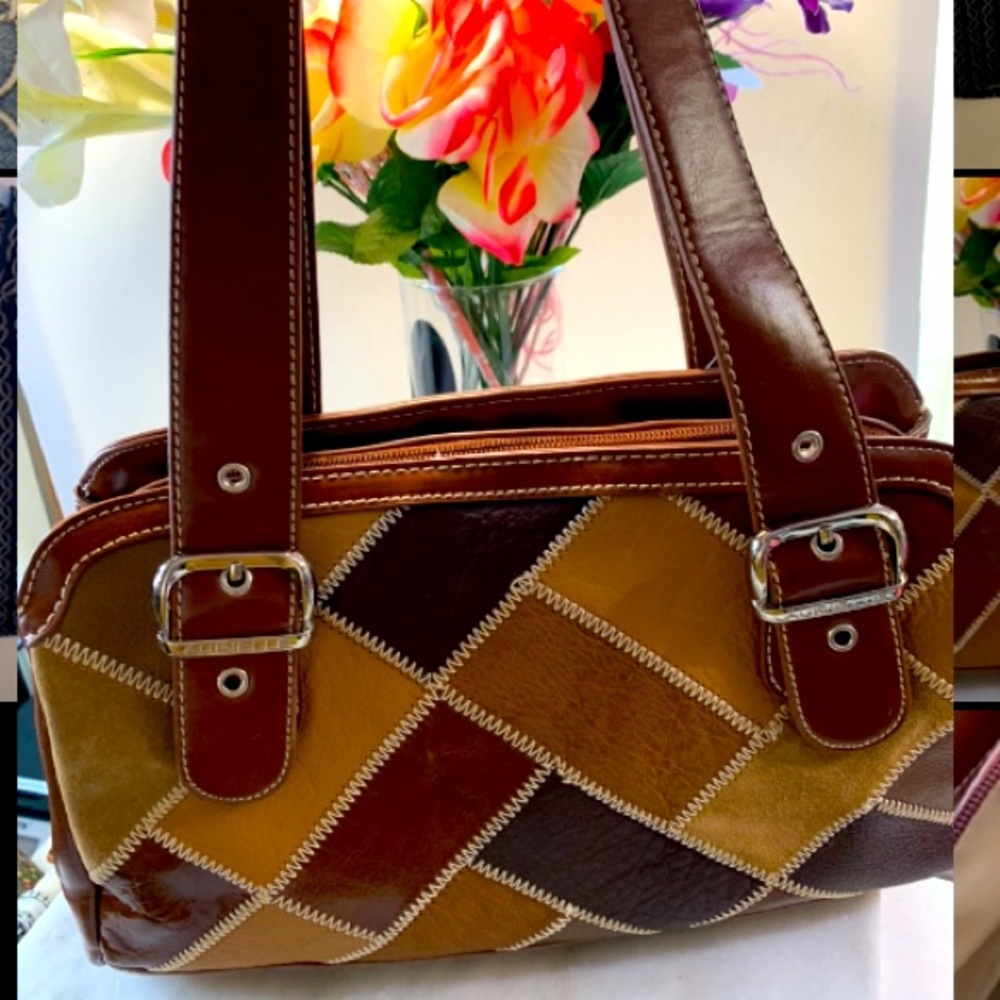 Leather Patchwork Purse